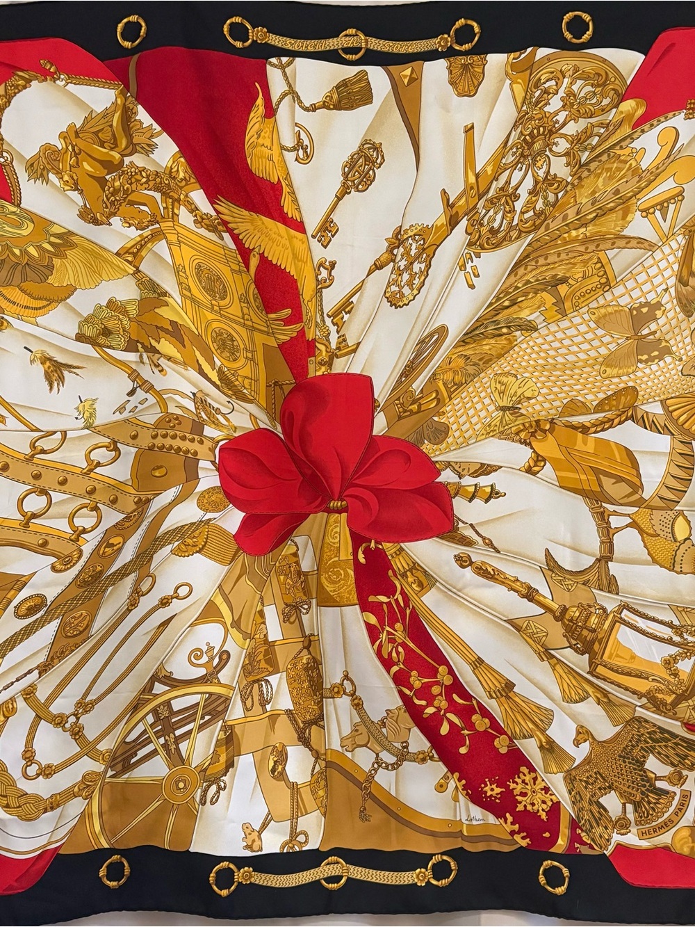 Hermes  Soleil de Soie 100% Silk Scarf